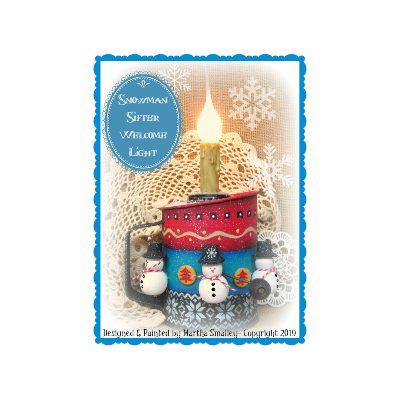 Snowman Sifter Welcome Light E-Pattern