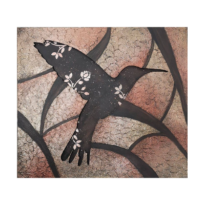 Metallic Hummingbird E-Pattern by Wendy Fahey