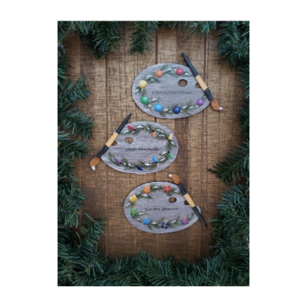 Christmas Palette Ornaments E-Pattern By Marlene Fudge