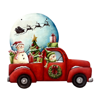 Truck Load of Christmas Plaque E-Pattern by Chris Haughey