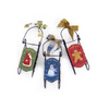 Santa, Snowman and Gingerbread Sleds Pattern