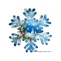 Frosty Flurries Snowflake Pattern