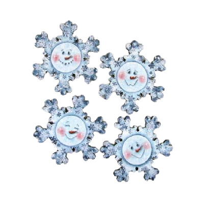 Happy Snowflake Coasters Pattern