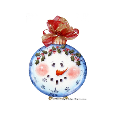 Holly Snowman Ornament Pattern