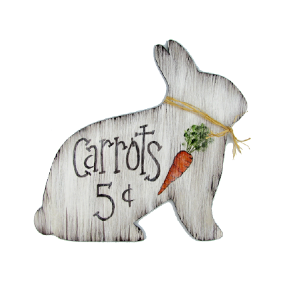 Carrots for Sale Rabbit Pattern by Chris Haughey