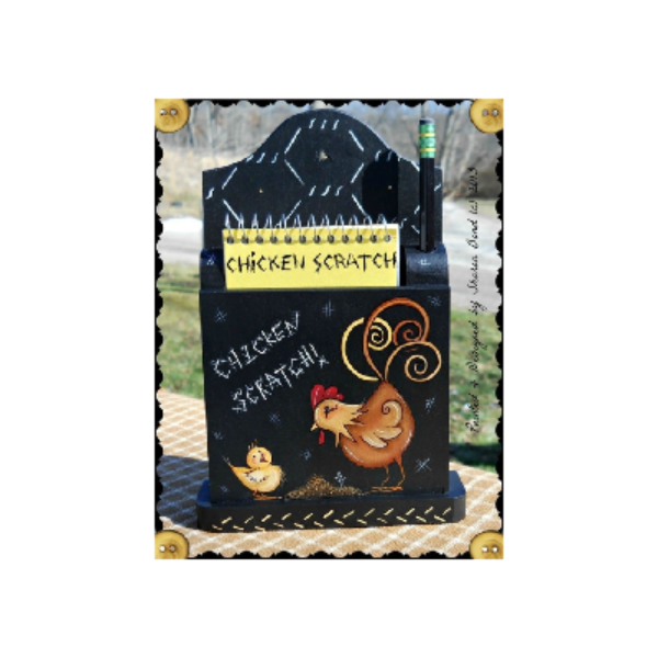Chicken Scratch Notepad Holder Pattern