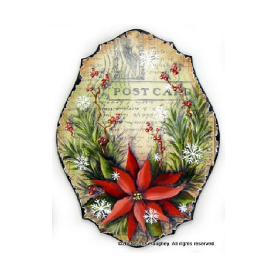 Christmas Poinsettia Plaque Pattern