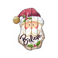 Believe Santa Plaque Pattern by Chris Haughey