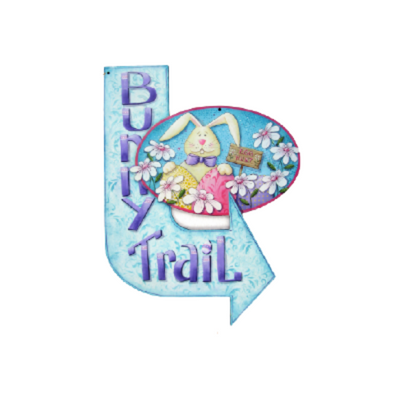 Bunny Trail Parking Sign Pattern by Chris Haughey