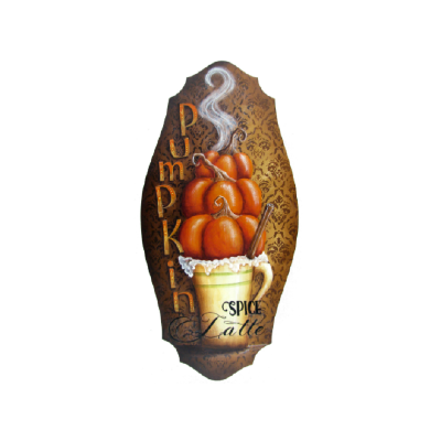 Pumpkin Spice Latte Pattern by Chris Haughey