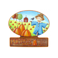 Pumpkins for Sale Plaque Pattern by Chris Haughey