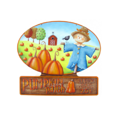 Pumpkins for Sale Plaque Pattern by Chris Haughey