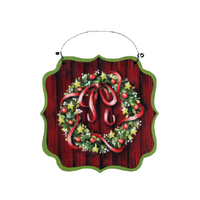 Barnwood Wreath Ornament Pattern by Chris Haughey