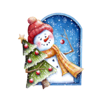Snowbert Decorates the Tree Pattern by Chris Haughey