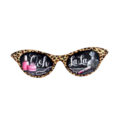 Ooh La La Cat Eye Glasses Pattern by Chris Haughey