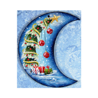 Over the Moon Ornament Pattern by Chris Haughey