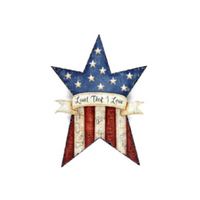 Land That I Love Star Plaque Pattern by Chris Haughey