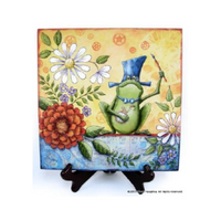 Artistic Amphibian Plaque Pattern
