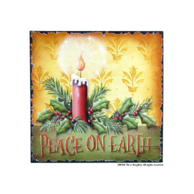 Candlelight Christmas Plaque Pattern