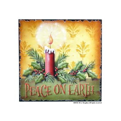 Candlelight Christmas Plaque Pattern