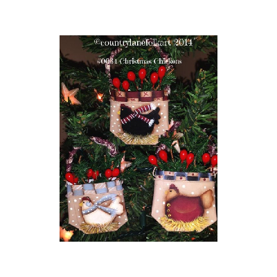 Christmas Chickens Pockets E-Pattern