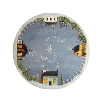 Country Village Lazy Susan E-Pattern