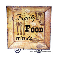 Family, Food, Friends Tray E-Pattern