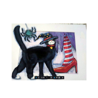 Halloween Witch's Cat, Spider, and Red Shoes E-Pattern
