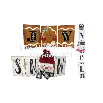 Christmas Word Blocks E-Pattern by Chris Haughey