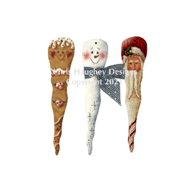Hangin' Out Icicle  Ornaments E-Pattern by Chris Haughey