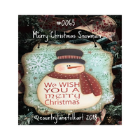 Merry Christmas Snowman E-Pattern