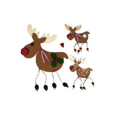 Roger and Roger Junior Reindeer E-Pattern