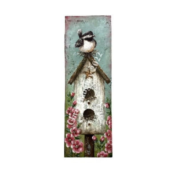 Chickadee Birdhouse Plaque E-Pattern by Chris Haughey