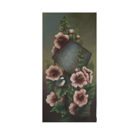 Hollyhocks and Chickadee E-Pattern by Wendy Fahey