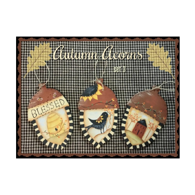 Autumn Acorns #3  E-Pattern by Vicki Saum