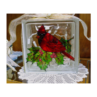 Cardinal Glass Block E-Pattern by Wendy Fahey