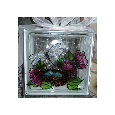 Dragonfly Glass Block E-Pattern by Wendy Fahey