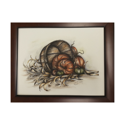 Fall Bounty (Pen and Ink) By E-Pattern by Wendy Fahey
