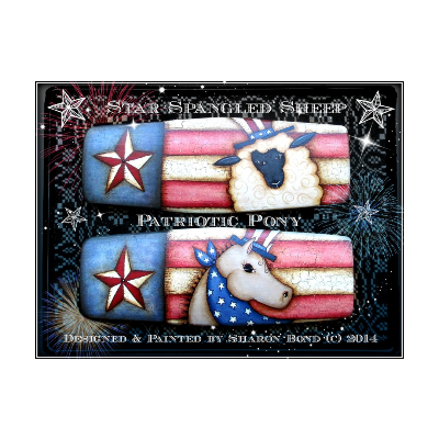 Star Spangled Sheep Patriotic Pony E-Pattern