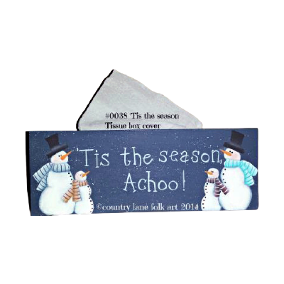 Tis the season, Achoo! Tissue box E-Pattern