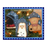 Winter Friends Tag Ornaments E-Pattern