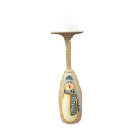 Snowman Wine glass Candle Holder E-Pattern
