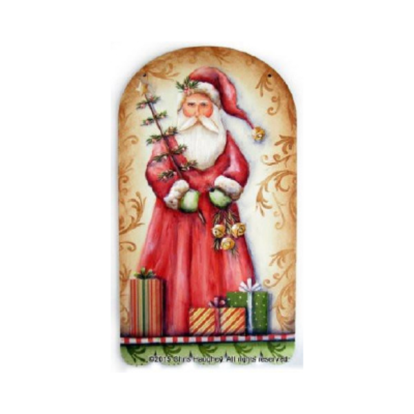 Jingle Santa Plaque E-Pattern