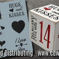 Word Blocks: February 14 Stencil