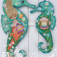 Large Seahorse Plaque