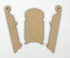 3-1/2 in. Mini Wooden Sled - Set of 3 Ornaments