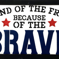 Because of the Brave Stencil