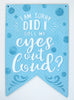 Roll Eyes Stencil