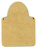 Vertical Oval Square Ornament