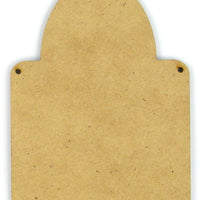 Vertical Oval Square Ornament